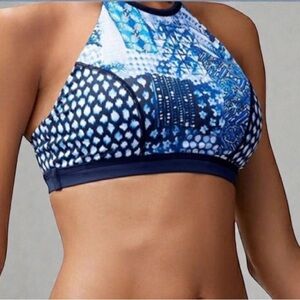 Tommy Bahama IslandActive Patchwork Reversible High Neck Top